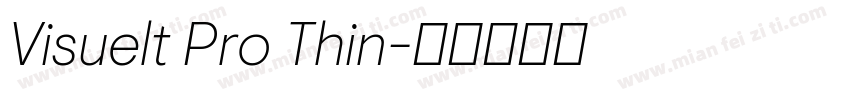 Visuelt Pro Thin字体转换